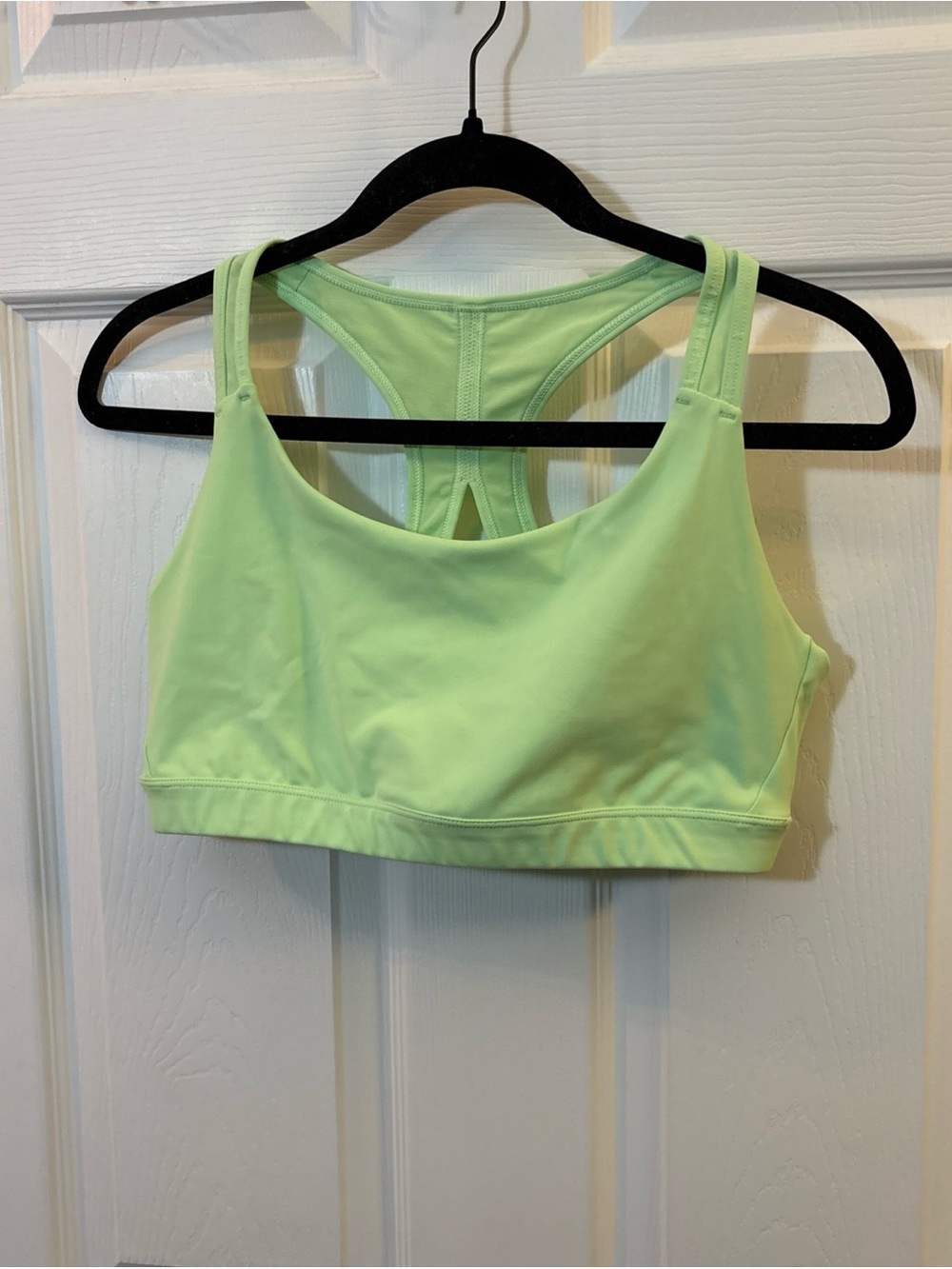Athleta Neon Lime Racerback Sports Bra